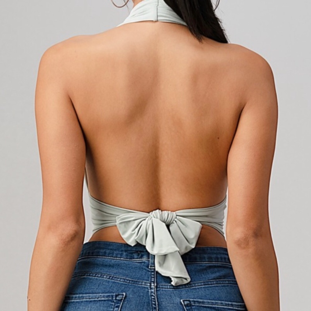 White Crop Top - Picture 2 of 2